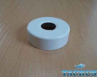 Білий високий плоский фланець ThermoPulse D70/висота 22 мм White, внутрішній розмір 3/4" (d25 мм). Латунь