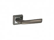 Ручка дверна на розеті графіт/хром 15-170-003 квадрат (алюміній) GRAFIT ТМFZB (код 1439349)
