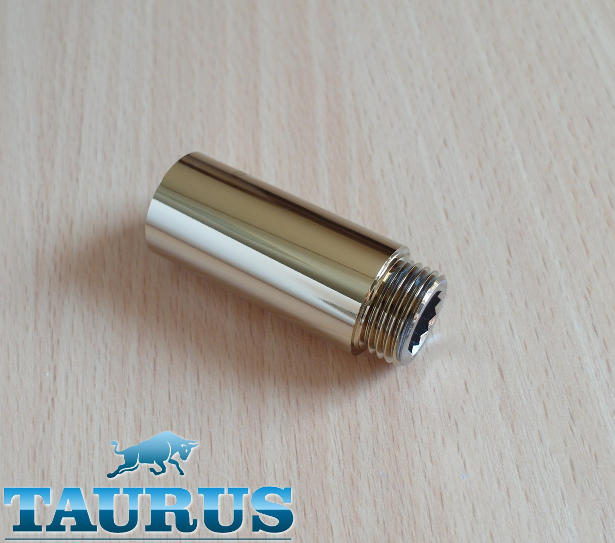 Золотий подовжувач ThermoPulse Gold від 10 до 100 мм. Різьбове з'єднання внутр. 1/2" — зовнішня 1/2"; Gold, фото 1