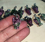 Кулон, підвіс — ангел із цоїзиту на шнурку, фото 7