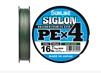 ШНУР SUNLINE SIGLON PE Х4 150M (ТЕМН-ЗЕЛ.) #1.7/0.223MM 30LB/13.0KG