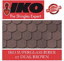 Бітумова черепиця IKO Superglass-Biber 07 DUAL BROWN