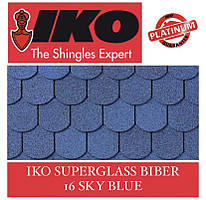 Бітумова черепиця IKO Superglass-Biber 06 SKY BLUE