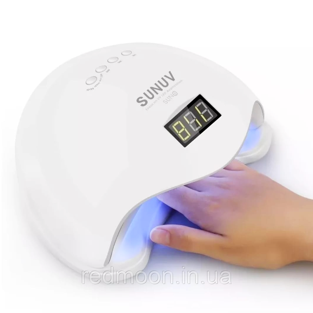 UV+LED Лампа для манікюру Оригінал SUN 5, 48 Вт, Біла / Професійна манікюрна лампа для нігтів