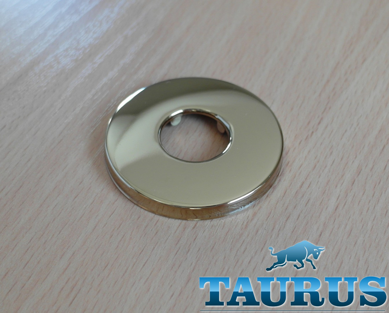 Золотий круглий фланець ThermoPulse Gold розмір D54 мм / висота 6 мм, під внутрішній розмір 1/2" (20мм). Латунь