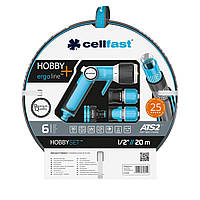 Cellfast Набір для поливу HOBBY ATS2 , 1/2 , 20м з зрошувачем та комплектом підключення ERGO -20 +60°C