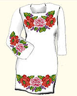 Заготівка жіночого плаття для вишивання бісером Сукня 6034 (габардин)