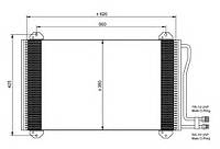 Радіатор кондиціонера DB Sprinter 95-