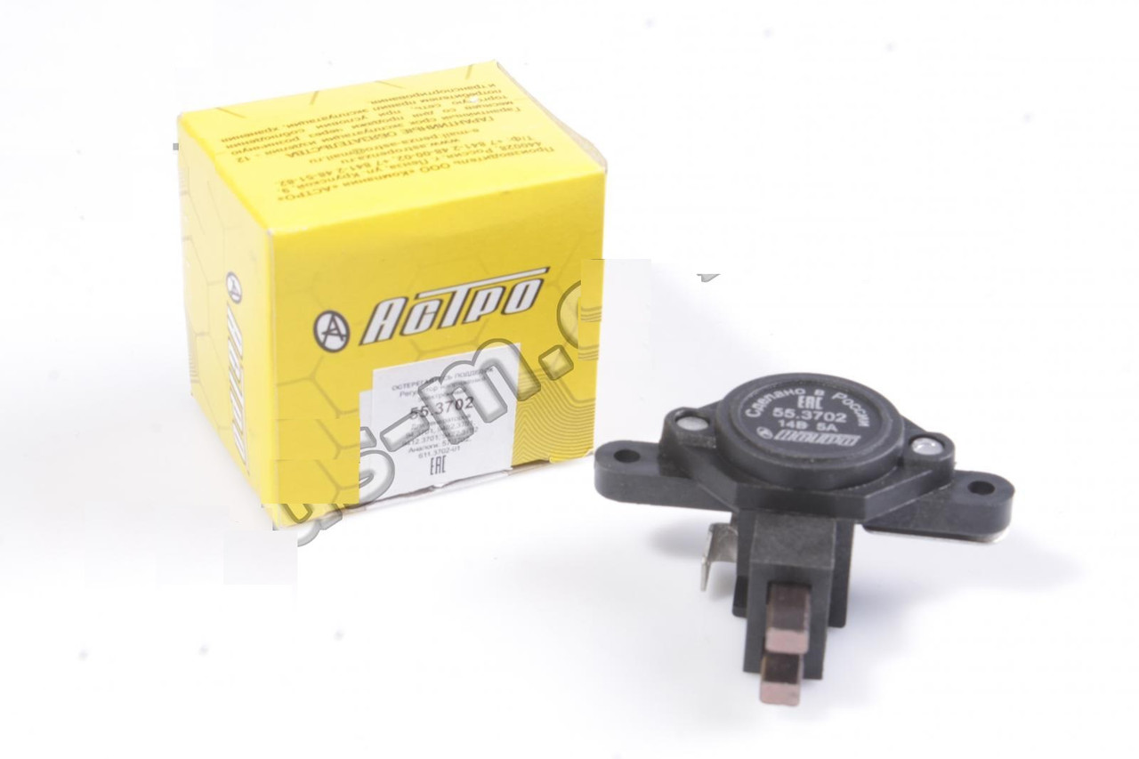 Реле регулятор напруги 55.3702 аналог 778.3702 Газель,Волга, двигун 406 БАТЕ (виробництво АСТРО), фото 1