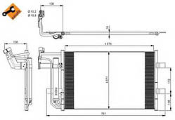 Радіатор кондиціонера Mazda 5 1.8-2.0 10-