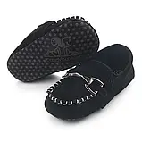 Пінетки для хлопчика 12см,11см чорні, фото 3