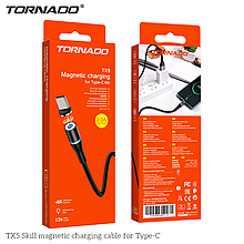 USB-C TORNADO TX5 Magnetic (3A/1.2m) Type-C black