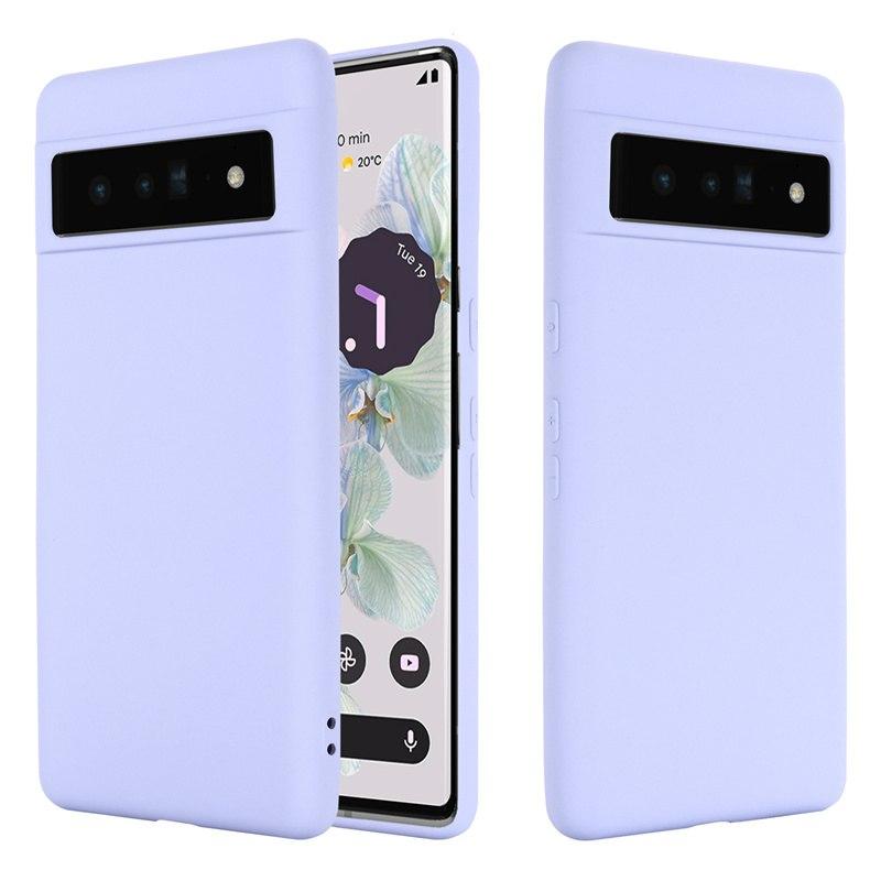 Силіконовий чохол із мікрофіброю для Google Pixel 7 Pro бузковий софт тач бампер
