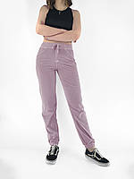 Джоггеры женские летние Штаны свободные на резинке летний джинс Розовый цвет M/L