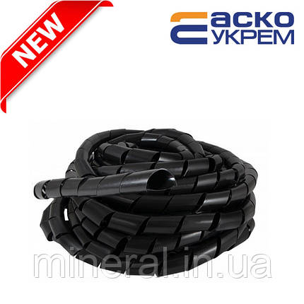 Спіраль монтажна SWB-08 Спіраль чорна (10м), АсКо, (A0150070011), фото 1