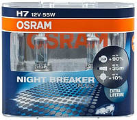 Лампа головного света Osram H7 55W Night Breaker Plus 64210NBP