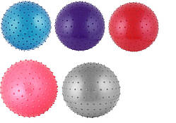 М'яч для фітнесу 65 см CO9005 вага 900 грам в коробці 4 кольори з шипиками