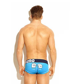 Боксери Pink Hero блакитного кольору з приколами