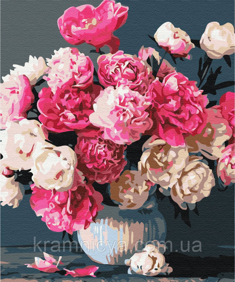 Картина за номерами Букет рожевих радостей, 40х50 Brushme (BS51703)