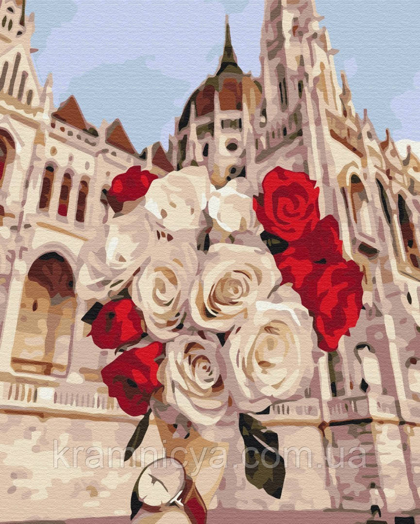 Картина за номерами Троянди в Будапешті, 40х50 Brushme (BS52415)