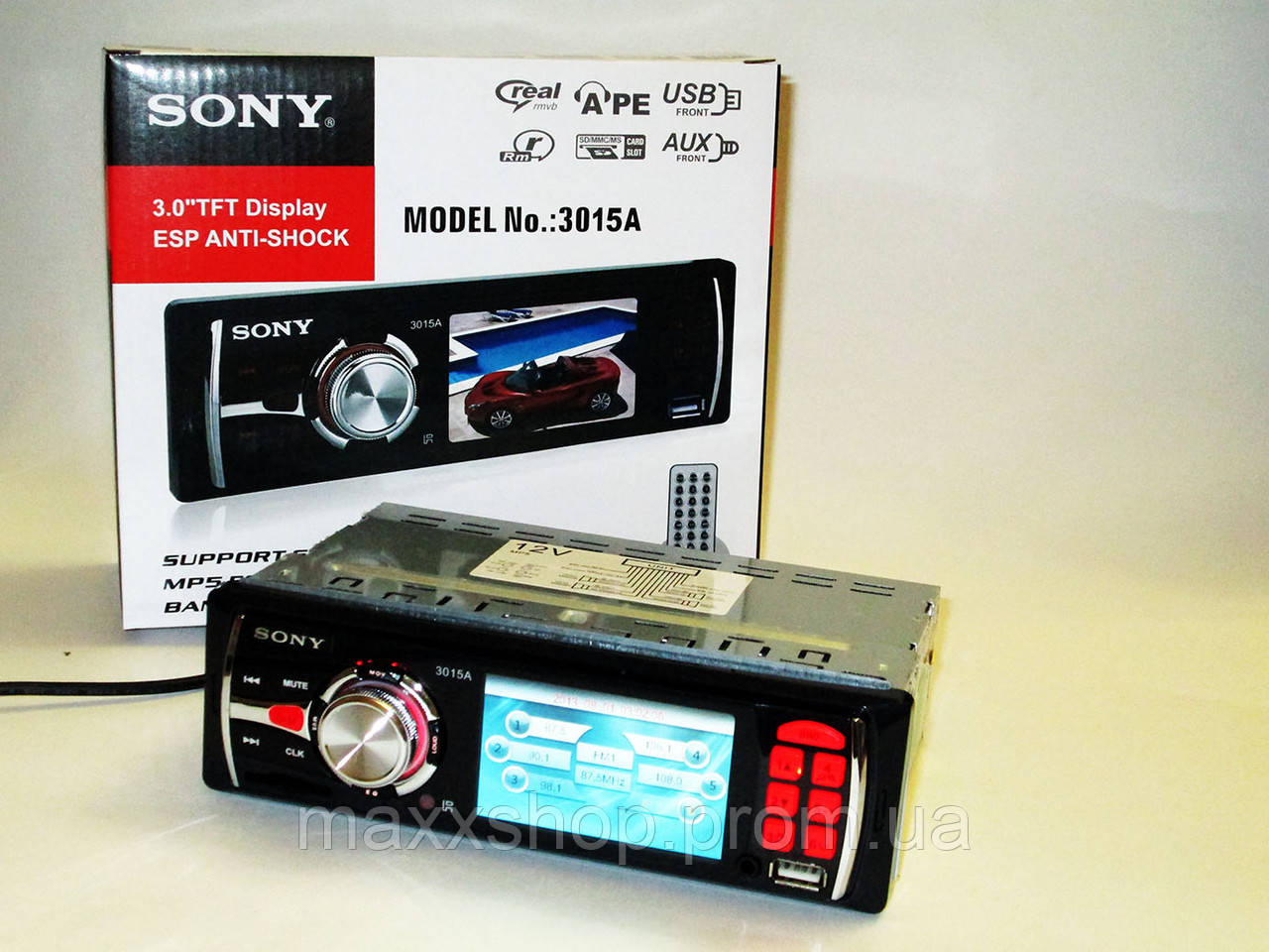 Автомагнітола Sony 3015А Video екран LCD 3" USB+SD