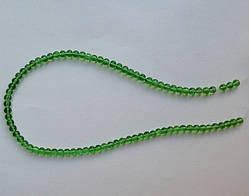 Бусина Куля колір св. зелений 4 мм