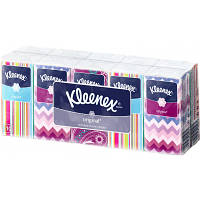 Новинка Салфетки косметические Kleenex Original двухслойные 10 пачек по 10 шт. (5901478905192) !
