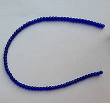 Намистина Куля колір синій кобальт 4 мм