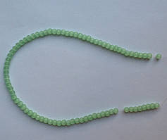 Бусина Куля колір м'ятний нефрит 4 мм