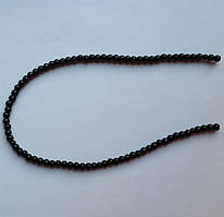 Бусина Куля колір чорний 4 мм