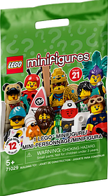 Конструктор LEGO Minifigures Мініфігурки Серія 21 випадковий персонаж 8 деталей (71029)