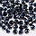Бусини кришталеві (Рондель) 8х6 мм, 68-72 намистини, колір графіт, фото 2