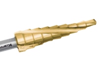 Ступенчатое сверло от 4-12 мм с покрытием TiN-GOLD Karnasch (Германия)