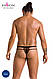 Чоловічі прозорі стринги Passion 029 THONG COLLIN L/XL Black, сітка  18+, фото 7