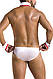 Комплект еротичної чоловічої білизни Passion 037 GREGORY L/XL White, труси, комірець, манжети  18+, фото 3
