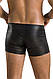 Чоловічі шкіряні боксери з блискавками Passion 049 SHORT MATT L/XL Black  18+, фото 3