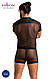 Комплект сітчастої чоловічої білизни Passion 052 SET MICHAEL 2XL/3XL black сорочка, боксери заклепки  18+, фото 7