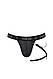 Чоловічі трусики танга з підв’язкою Passion 058 THONG BILL S/M Black  18+, фото 4
