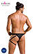 Чоловічі трусики танга з підв’язкою Passion 058 THONG BILL S/M Black  18+, фото 7