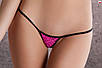 Жіночі мікростринги з мікрофібри Passion MT019 One size, fuchsia  18+, фото 4