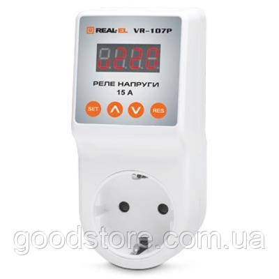 Реле напряжения REAL-EL VR-107P, white (EL122300008)