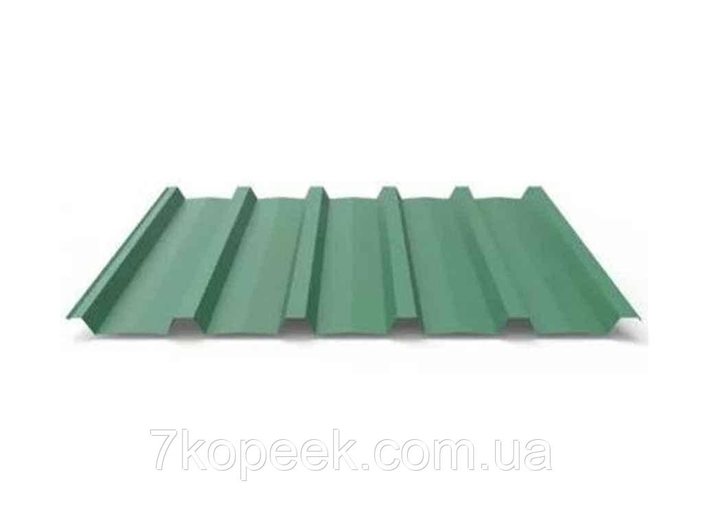 Профнастил для даху зелений RALL 6005 ПК 44 (2,7м*1,1м) ТМ ІНДАСТРІ 7Копійок - фото 1 - id-p1800076242