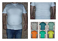 Батальна футболка чоловіча біла однотонна, бавовна 100% щільність160, біла велика унісекс-футболка 3XL-6XL