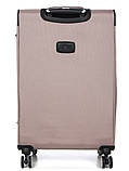 Валіза середня M тканина бежева 67х41х27+5см/83л/3.2кг/Snowball 87303, фото 3
