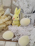 Яйце пінопластове для декору з флоковим напиленням, h 7 см, фото 6
