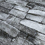 Самоклеюча декоративна 3D панель Сірий піщаник 700x770x3мм (059-3), фото 4