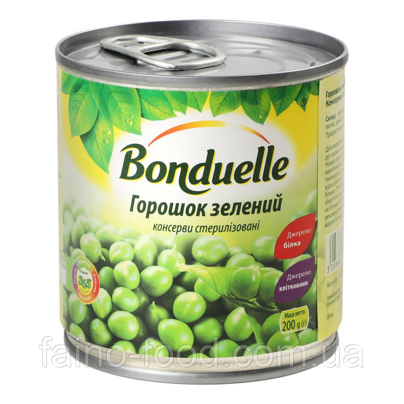 Зелений горошок "Bonduelle", ж/б, 200 г