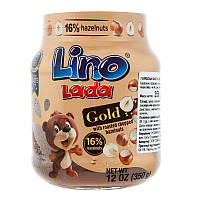 Паста Горіхова з какао та смаженим подрібненим фундуком "ЛІНО ЛАДА ГОЛД", с/б, 350 г