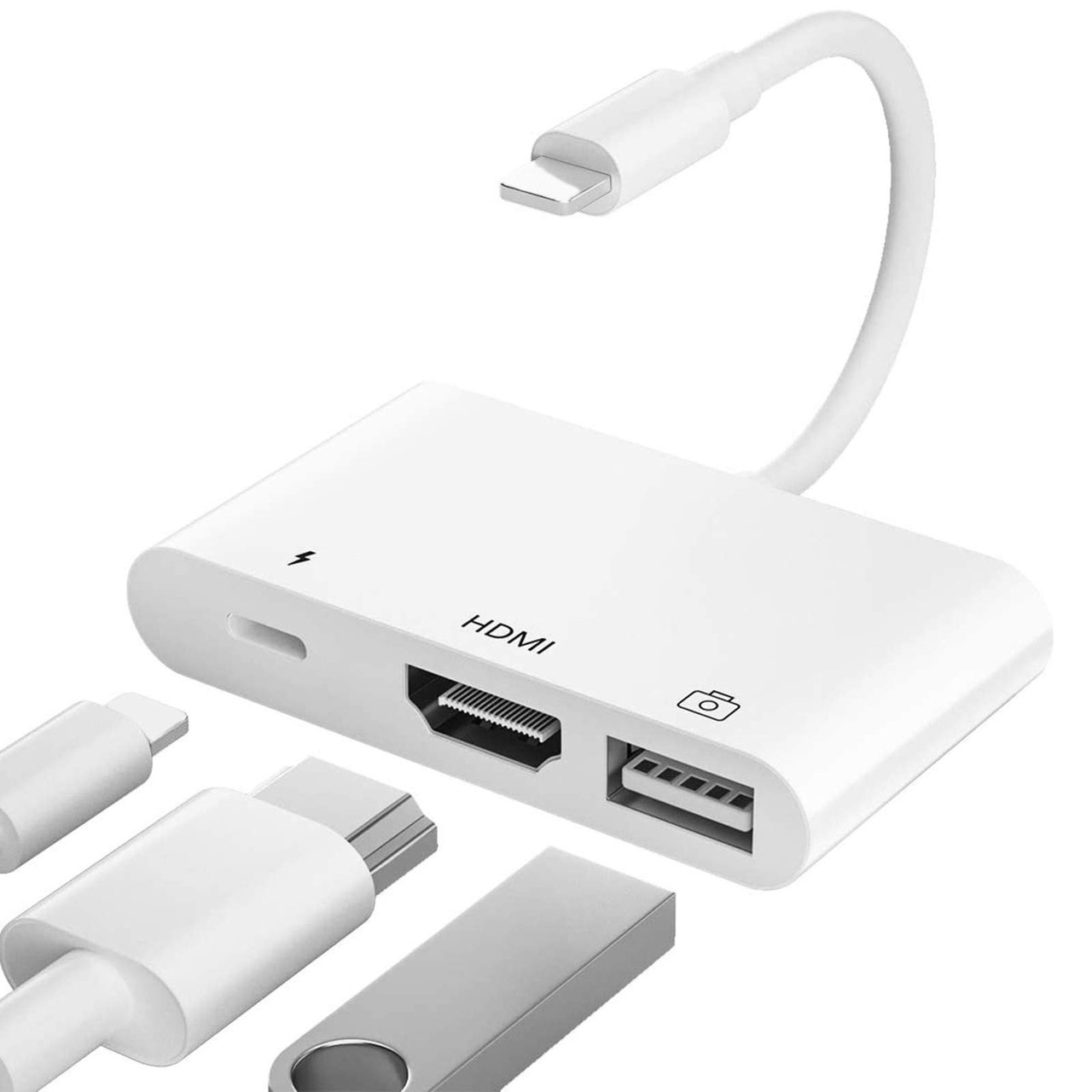 Купити Адаптер HDMI, USB-адаптер OTG 3 в 1 з цифровим AV-адаптером ...
