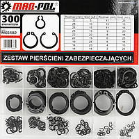 Стопорні кільця 3-32мм комплект 300шт M66482